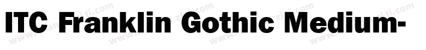 ITC Franklin Gothic Medium字体转换
